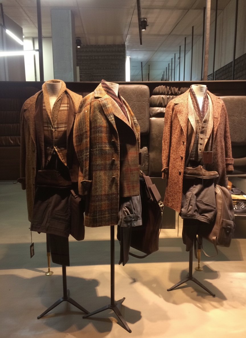Un'ode all'eleganza maschile: texture ricche e silhouette raffinate definiscono la nostra visione di stile contemporaneo.