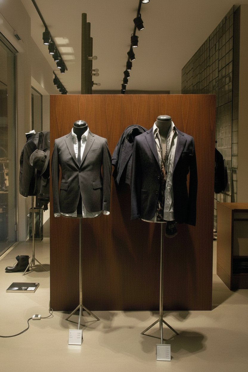 Un'immersione nell'eleganza sartoriale maschile, dove ogni capo è espressione di stile e raffinatezza.