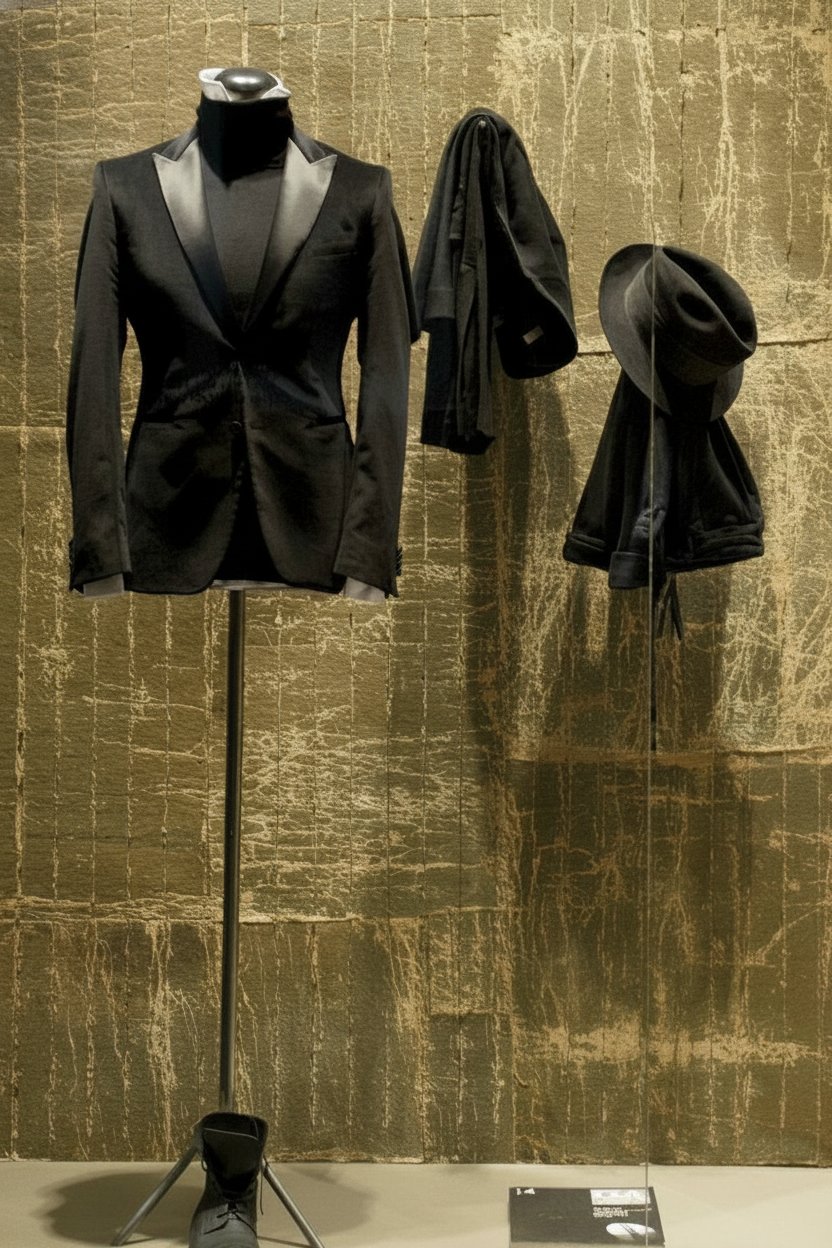 Eleganza sartoriale e dettagli distintivi per l'uomo che veste Magenta.