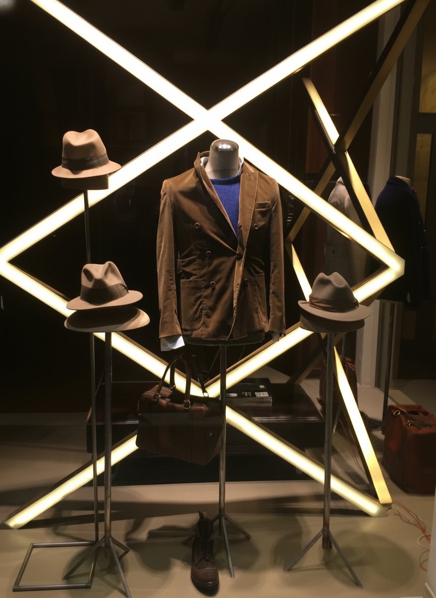 Un'istantanea di stile maschile, dove ogni dettaglio racconta la passione per l'eleganza senza tempo.