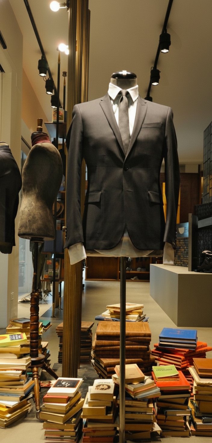 Eleganza sartoriale e un tocco di raffinatezza intellettuale per l'uomo contemporaneo.