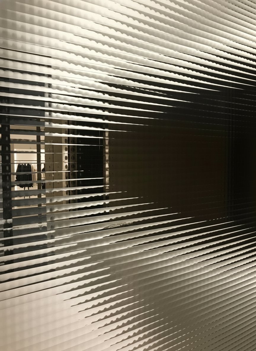 Giochi di luce e ombra definiscono gli spazi, evocando un'eleganza discreta.