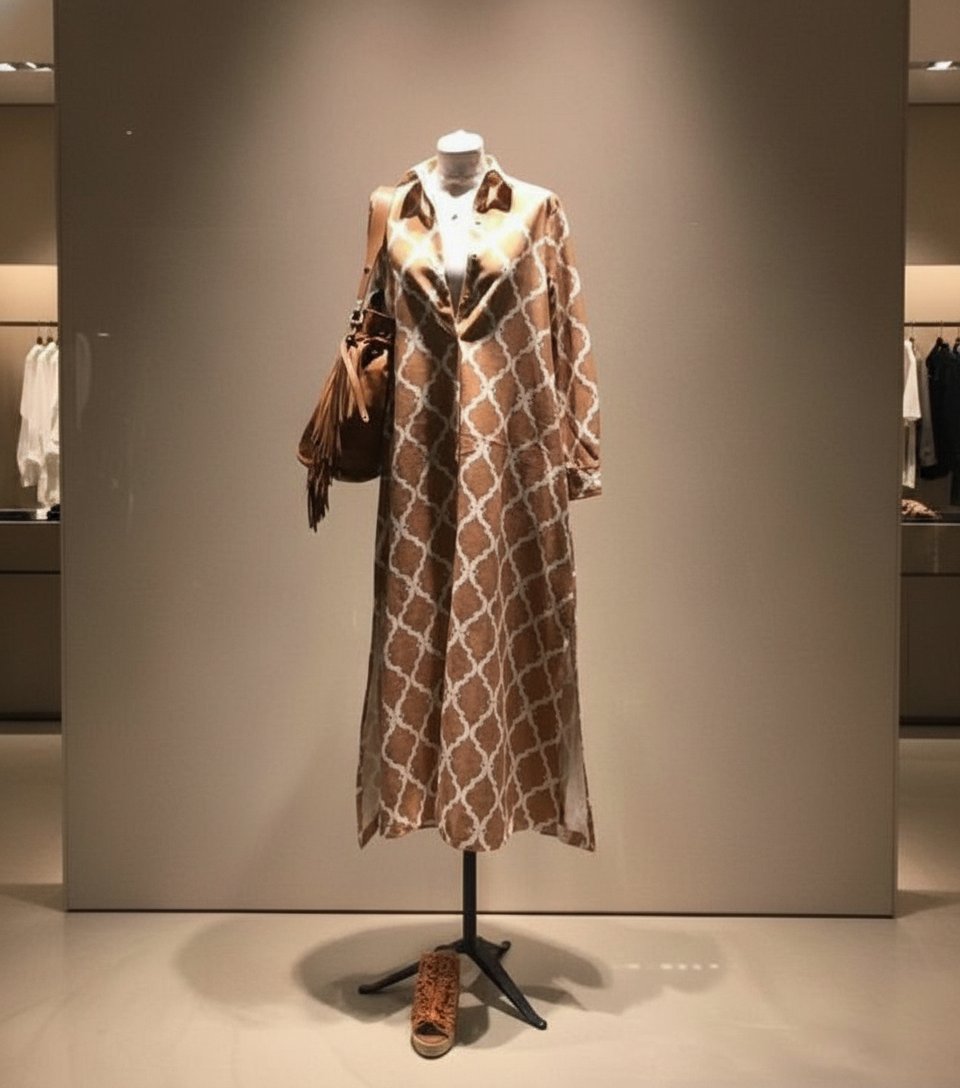 Eleganza senza tempo: un abito che celebra la raffinatezza del design italiano.