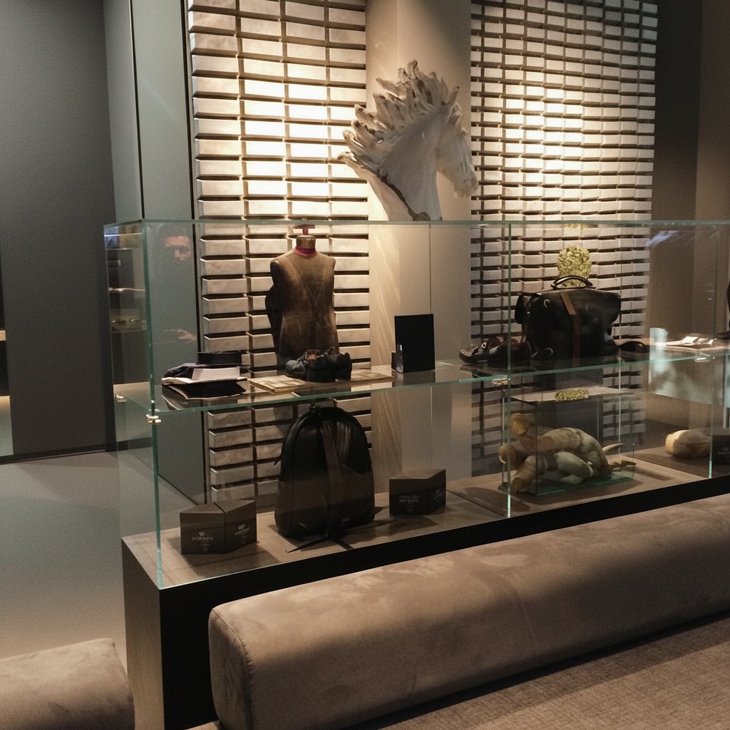 Un'istantanea dell'eleganza discreta e dell'atmosfera raffinata che definiscono gli spazi della nostra boutique.