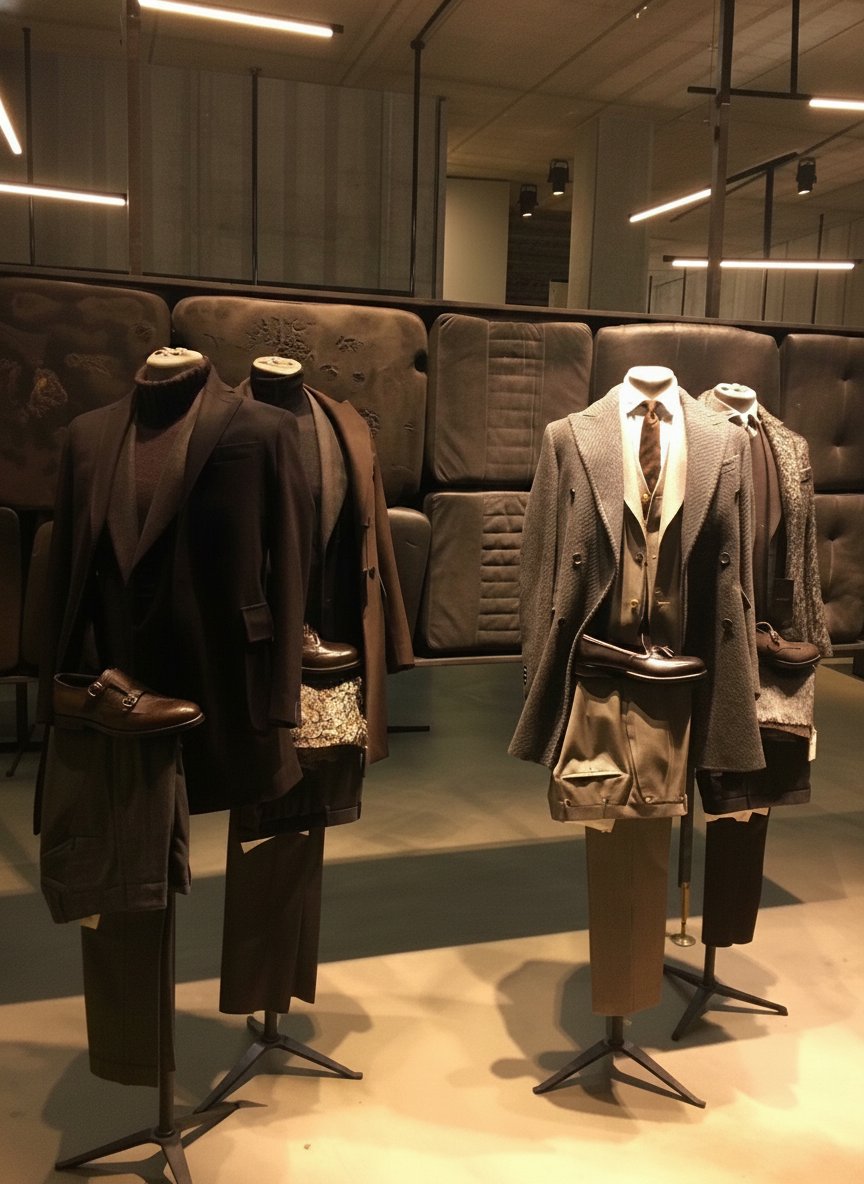 Eleganza sartoriale maschile, espressione di stile e raffinatezza.