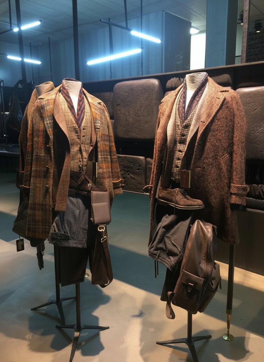Capi spalla e accessori maschili, espressione di un'eleganza senza tempo e di una sartorialità impeccabile.